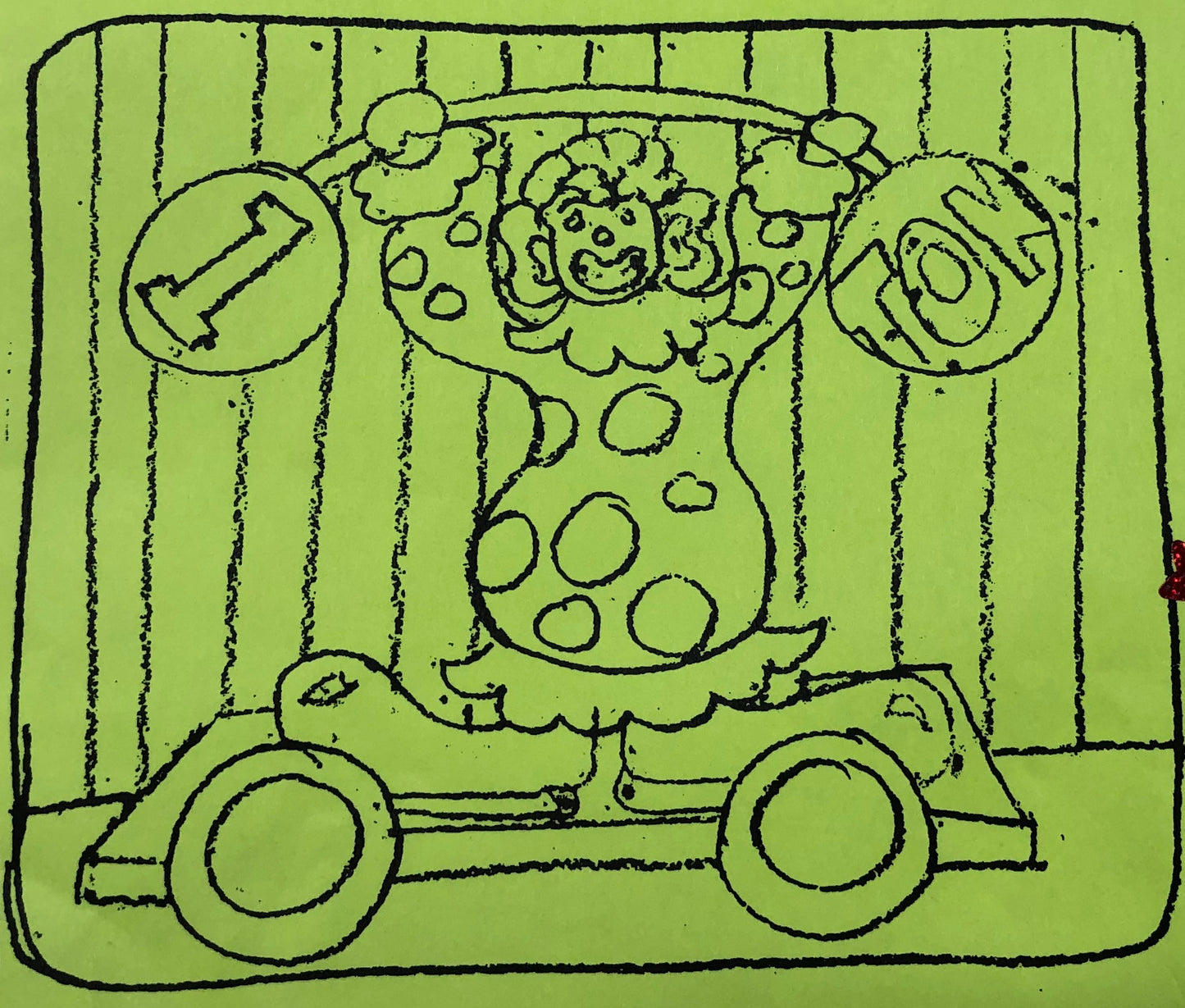 Pattern- Circus Train, Clown