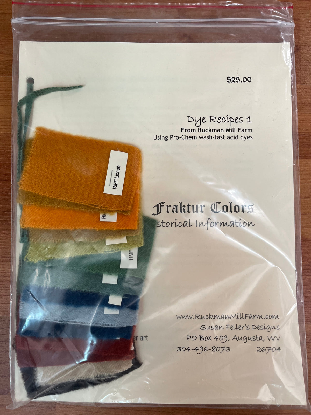 Ruckman Dye Book- Fraktur Colors