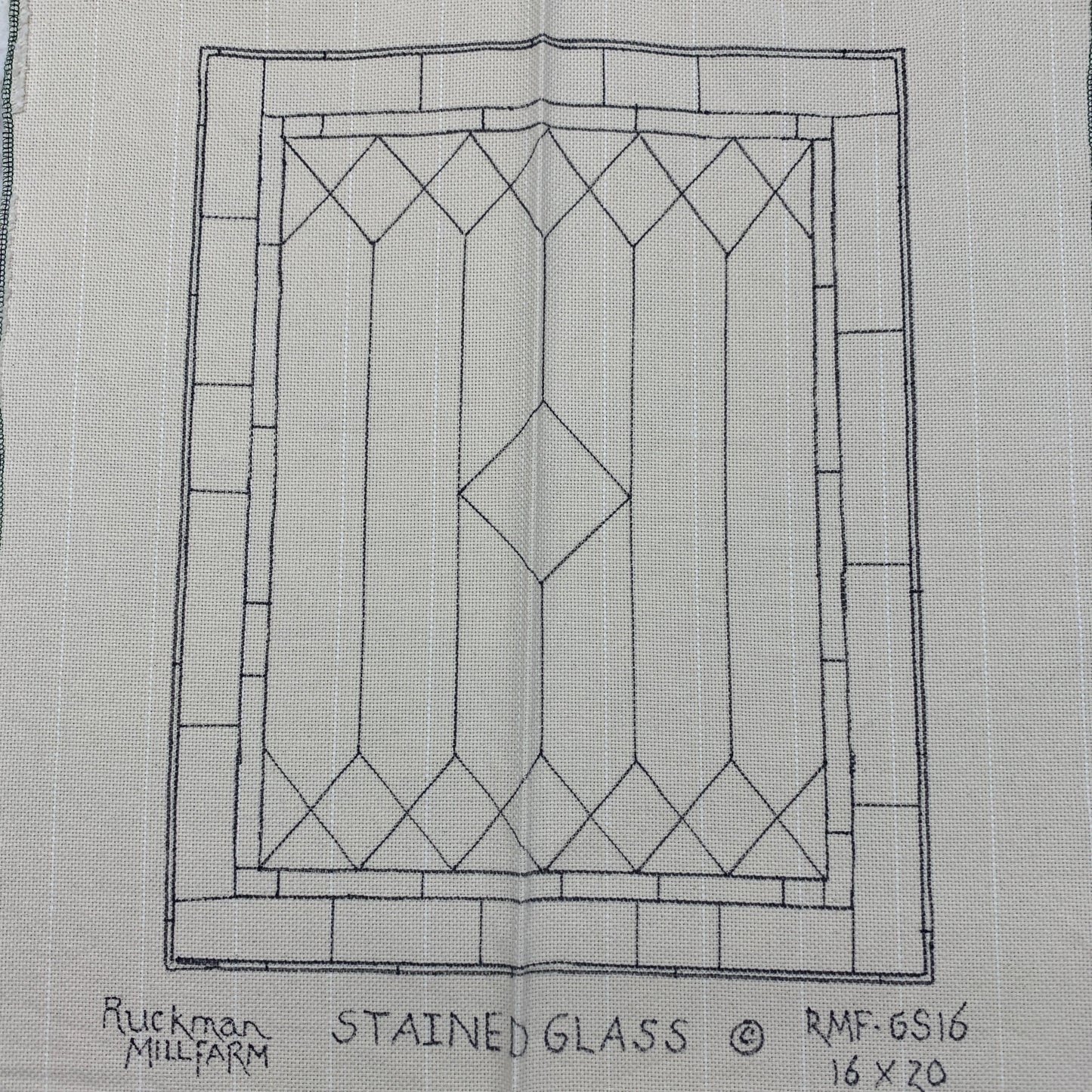 Discount Patterns - Stained Glass, on monk's cloth