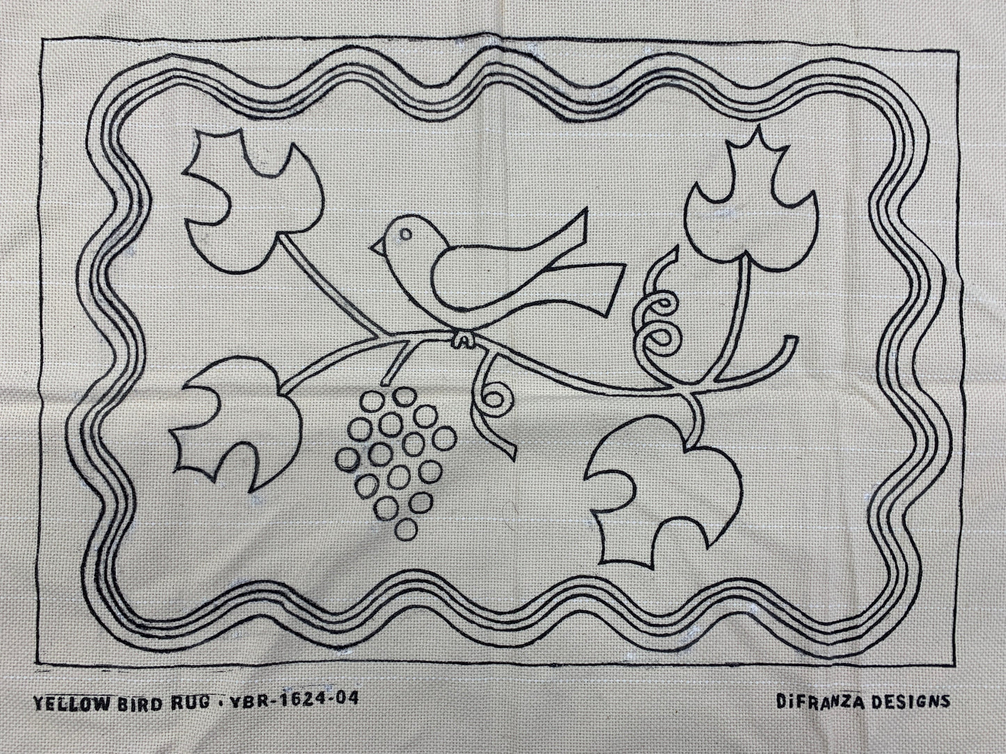 Discount Patterns - Yellow Bird, on monk's cloth