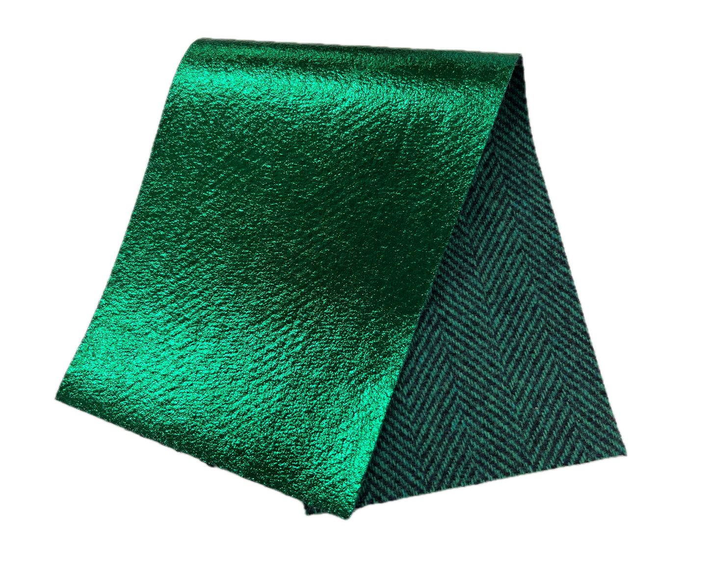 Green Illusion w/Green&Black Herringbone