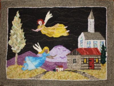 Discount Patterns - Choir of Angels, on bleached linen