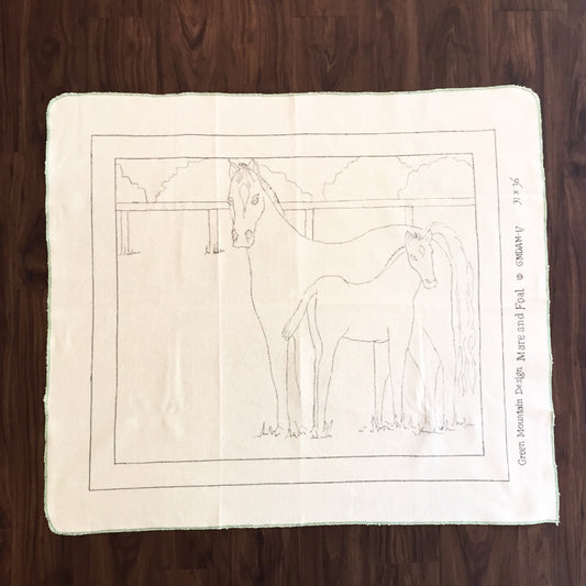 Green Mountain Design - Mare and Foal - Rug Hooking Supplies