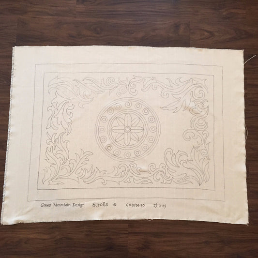 Green Mountain Design - Scrolls - 28x39 - Rug Hooking Supplies