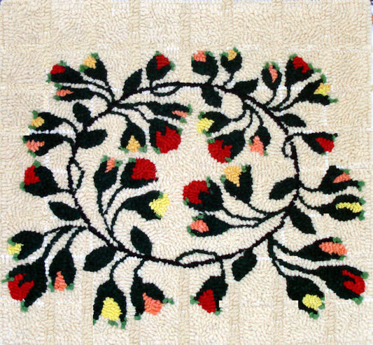 Kit - Circle of Flowers - Rug Hooking Supplies