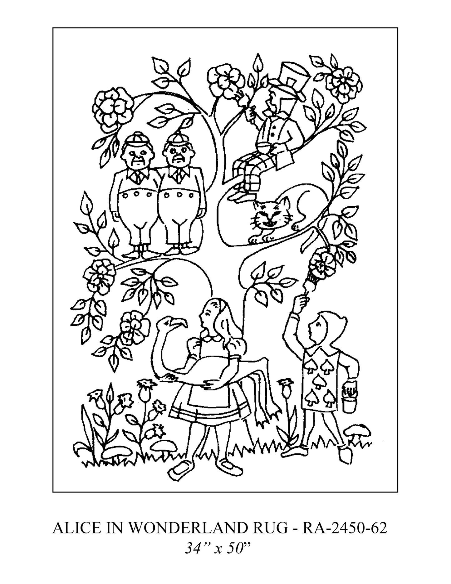 DiFranza Designs - Alice in Wonderland - Rug Hooking Supplies