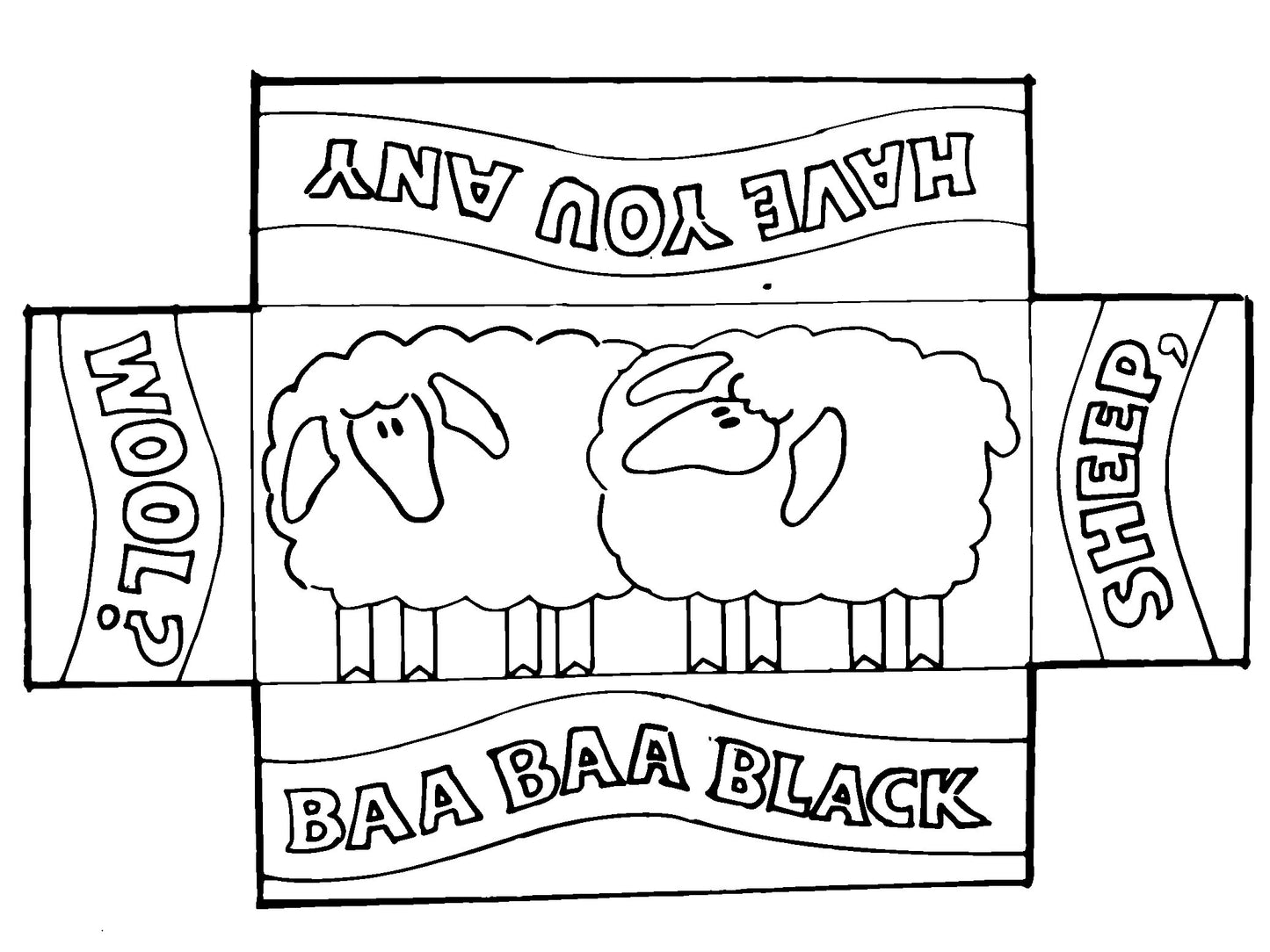 DiFranza Designs - Black Sheep Brick Cover - Rug Hooking Supplies