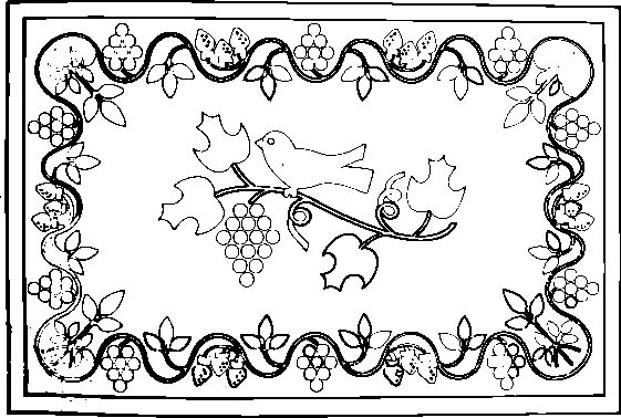 DiFranza Designs - Bird on the Vine Rug - Rug Hooking Supplies