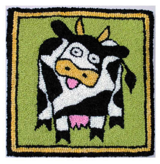 DiFranza Designs - Cow Tile - Rug Hooking Supplies