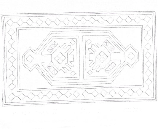 Green Mountain Design - Hamadan Mat - 15x26 - Rug Hooking Supplies