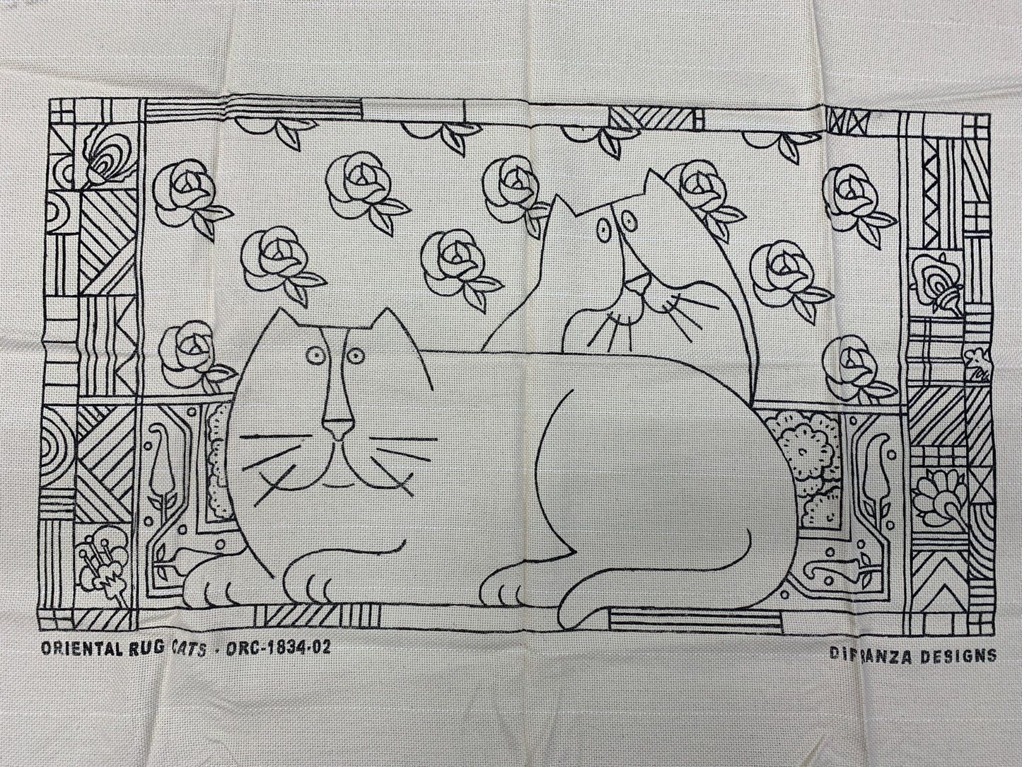 DiFranza Designs - Oriental Rug Cats - Rug Hooking Supplies