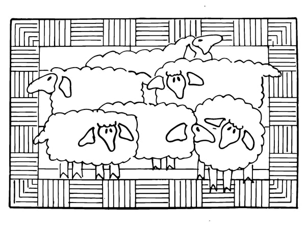 DiFranza Designs - Sheep Rug - Rug Hooking Supplies