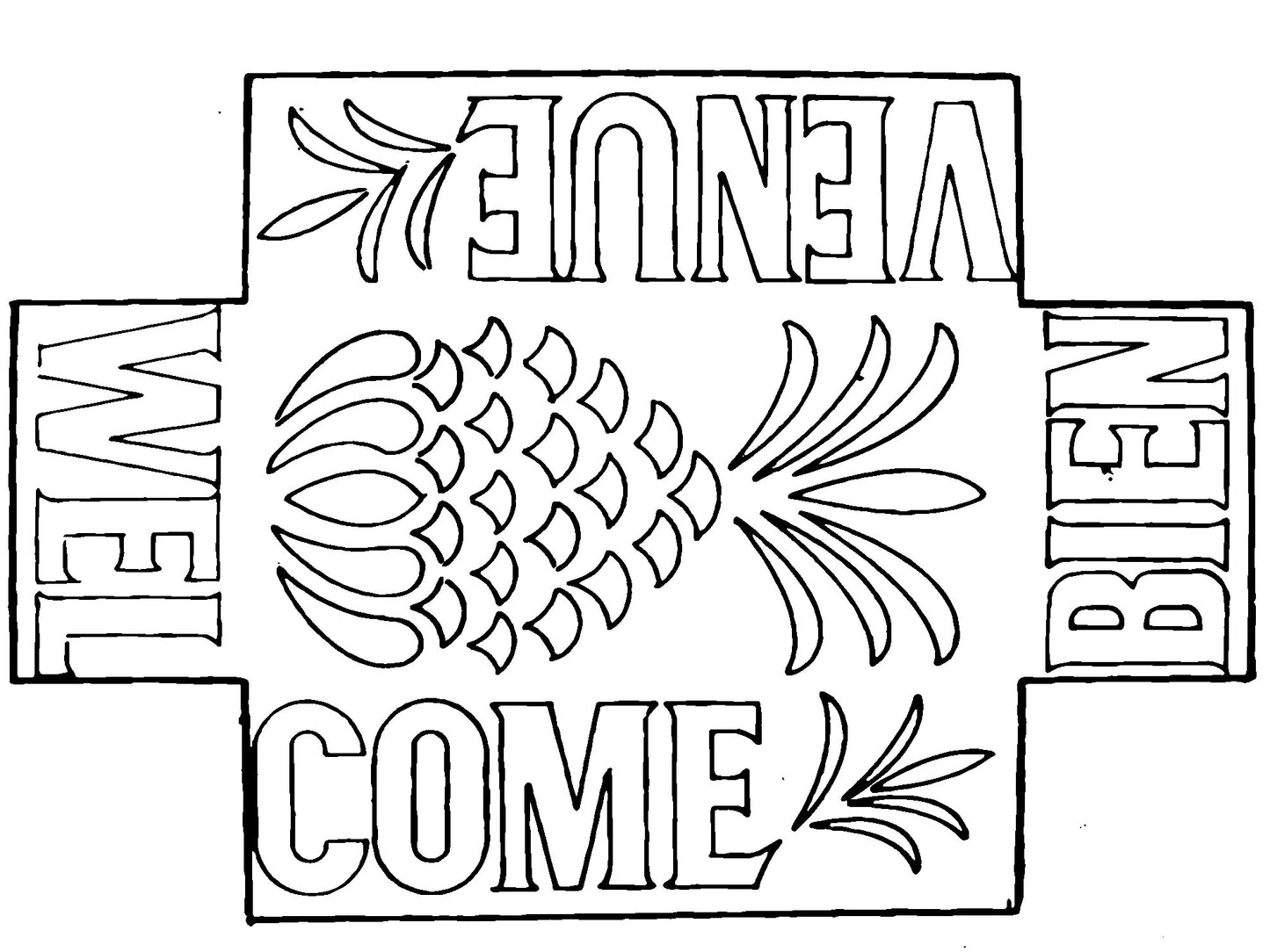 DiFranza Designs - Welcome Brick Cover - Rug Hooking Supplies