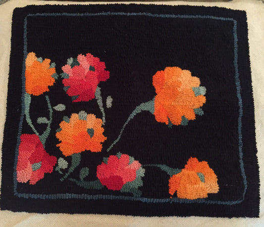 Green Mountain Design - Paisley Posies - 14x18 - Rug Hooking Supplies