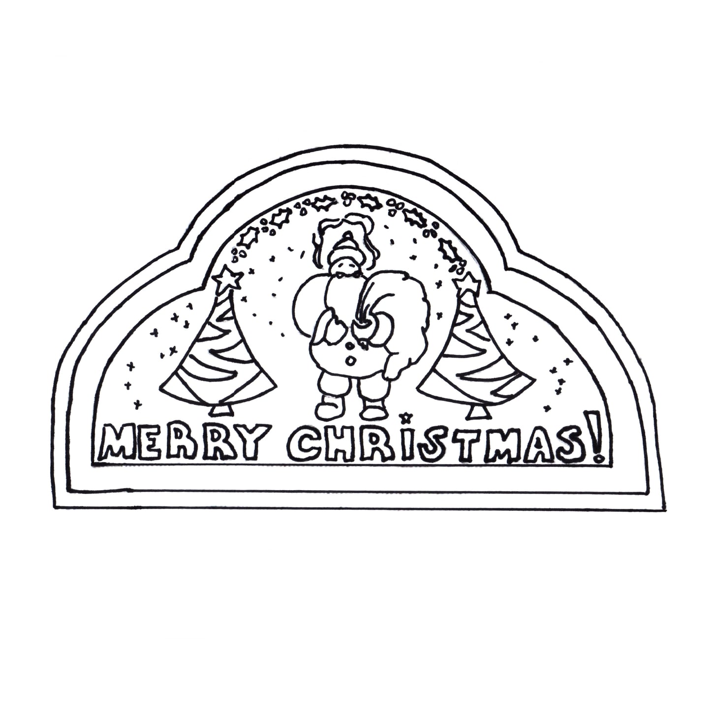 Green Mountain Design - Merry Christmas Half Rnd - Rug Hooking Supplies