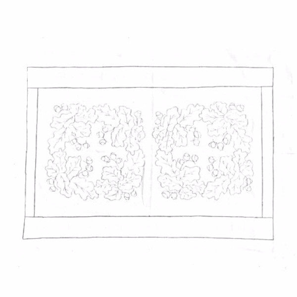 Green Mountain Design - Oak Leaves "A" - 24x34.5 - Rug Hooking Supplies