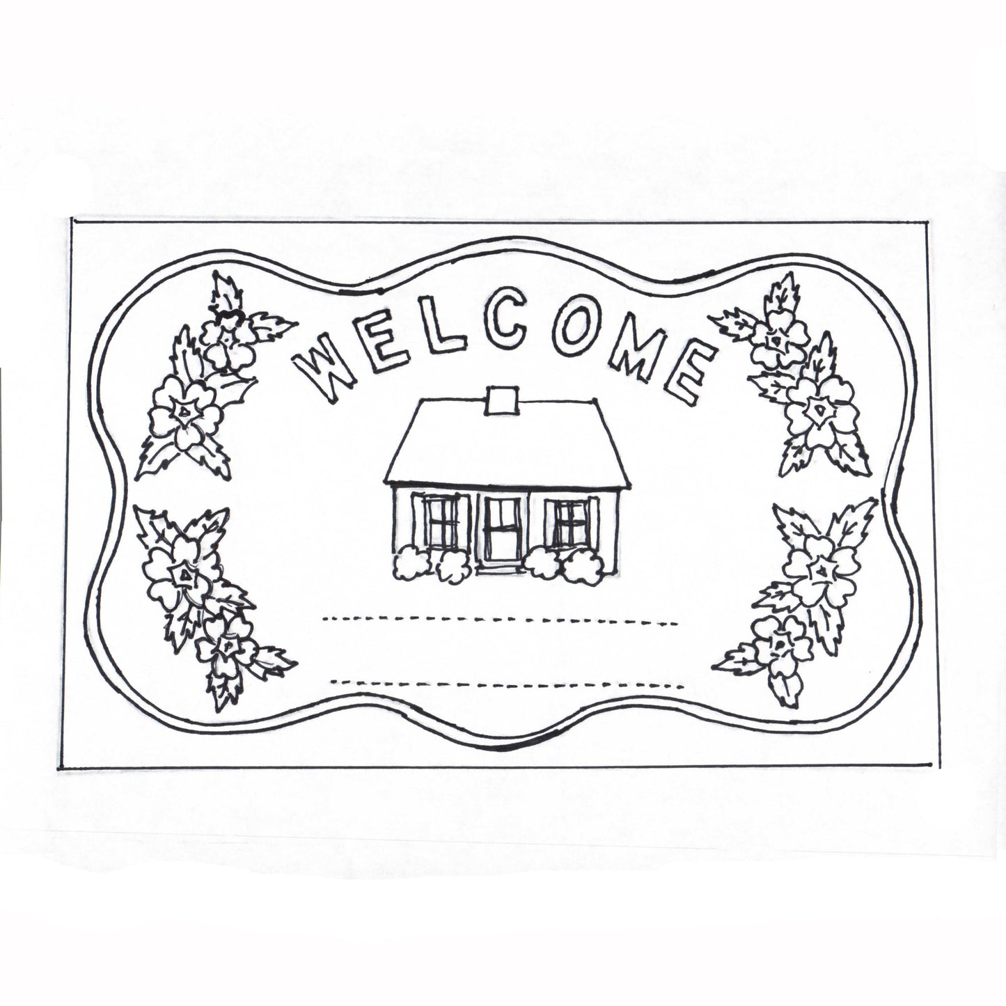 Green Mountain Design - Personal Welcome - Rug Hooking Supplies