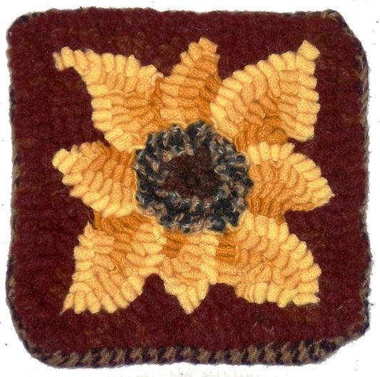 Kit - Sunflower Coasters - Rug Hooking Supplies