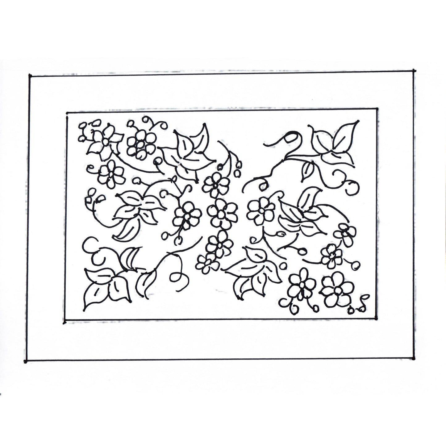 Green Mountain Design - Moxley Victorian Flowers - Rug Hooking Supplies