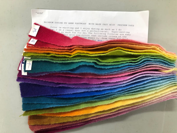 Dye Book- Rainbow Dyeing by Anne Eastwood