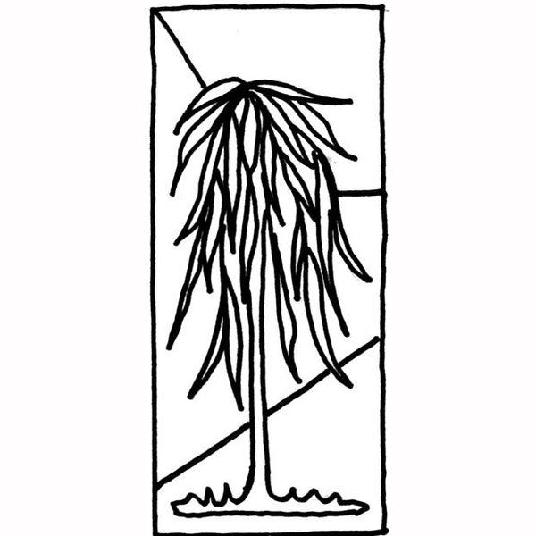 Discount Patterns - Spring Willow, on rug warp