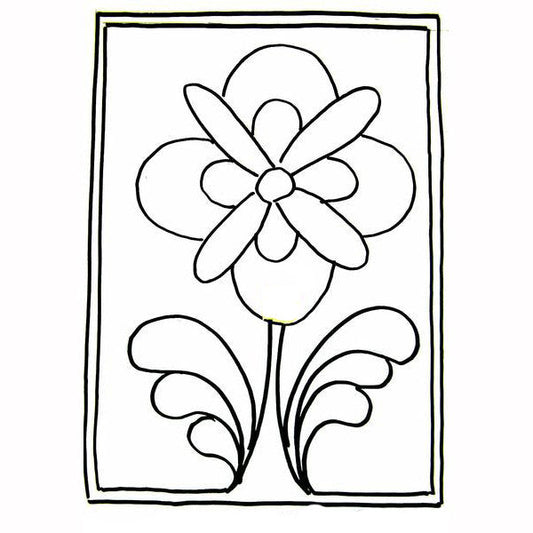 Discount Patterns - David's Flower, on rug warp
