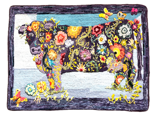Flower-Power Cow