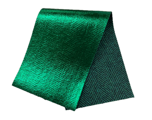 Green Illusion w/Green&Black Herringbone