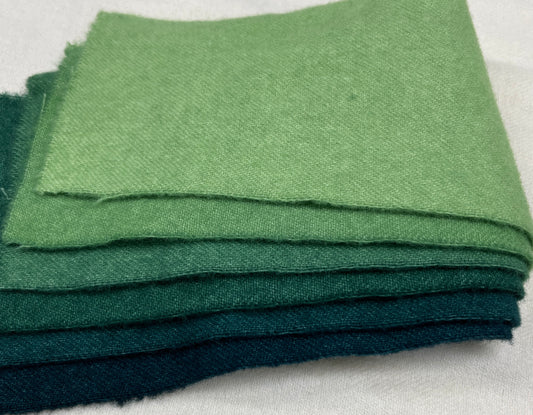 Transitional- Lt Green to Dk Blue-Green