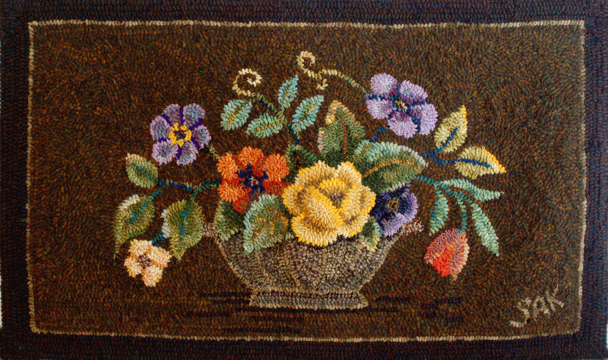 Spring Hooked Rugs Green Mountain Spring Flowers – Green Mountain Hooked Rugs