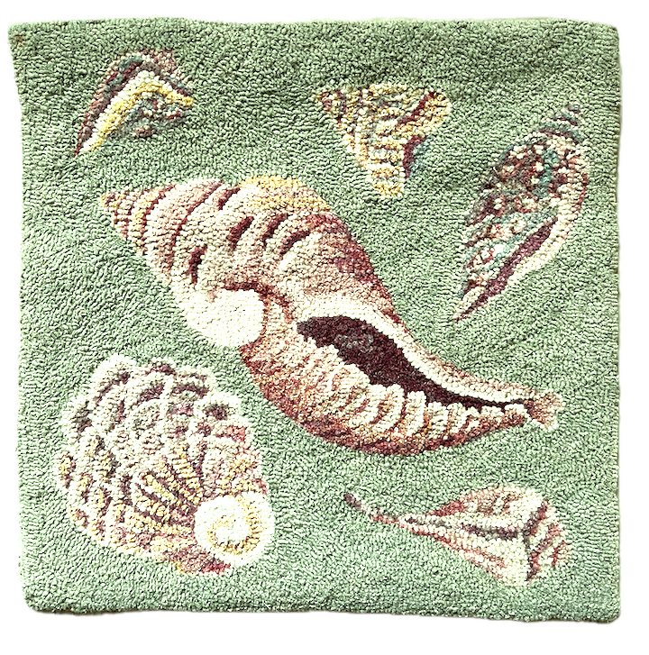 Boracay Shell Rug Sea Shells – Green Mountain Hooked Rugs