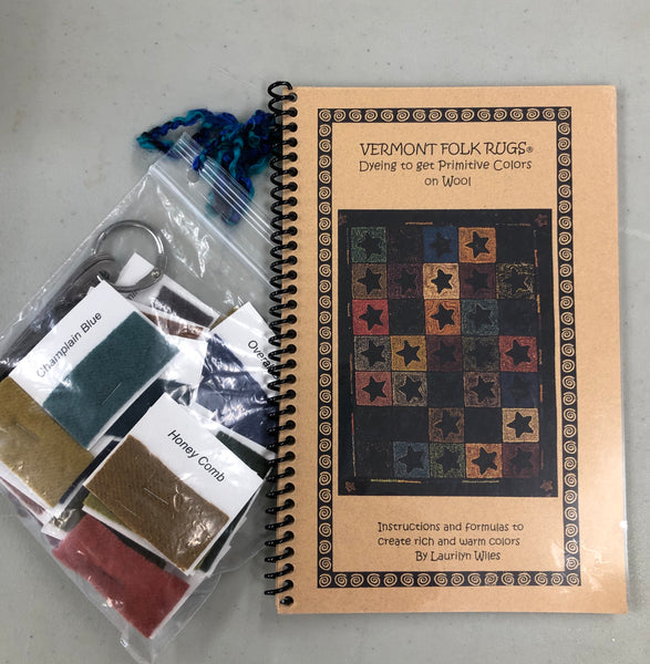 Dye Book- Vermont Folk Rugs; dyeing to get primitive colors on wool