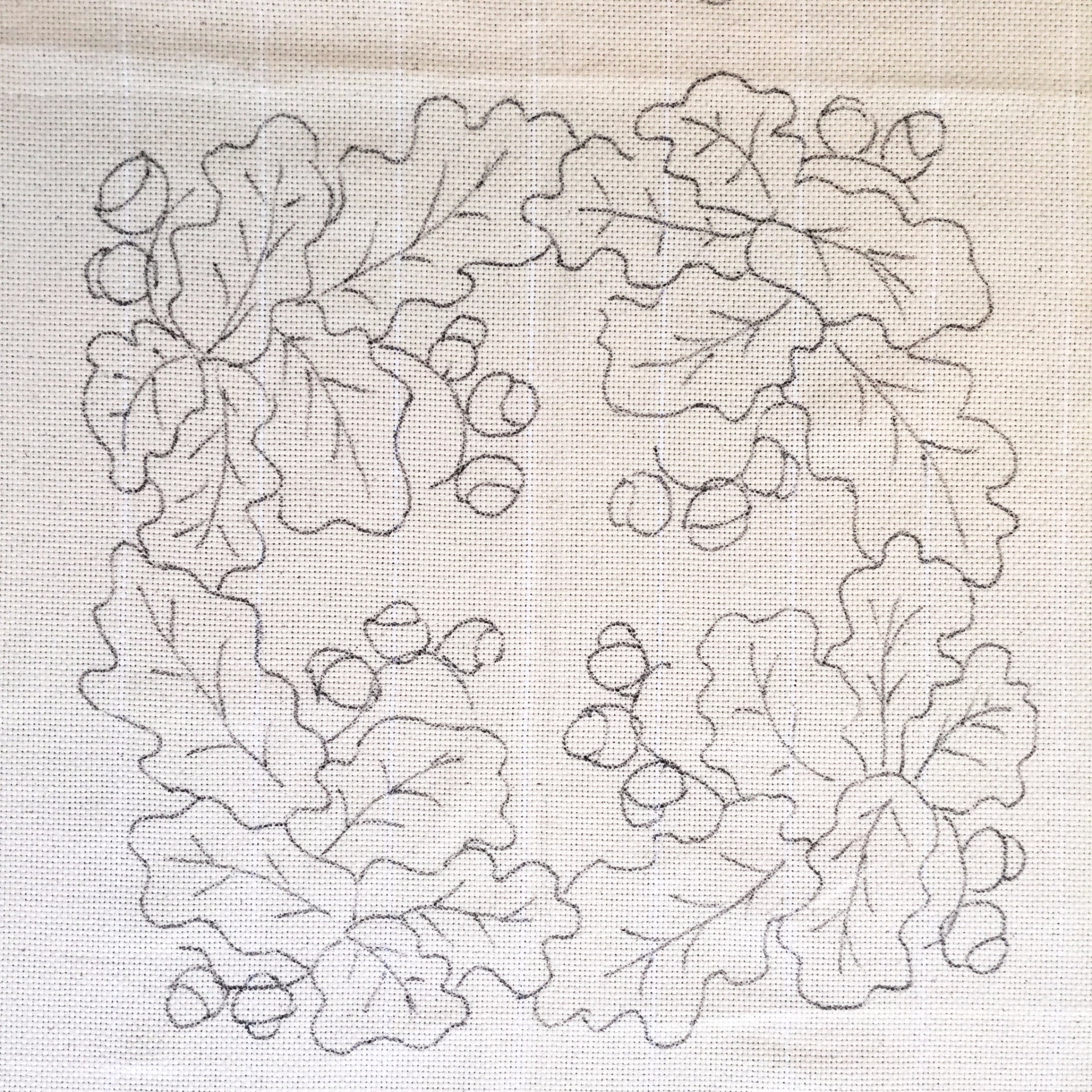 Green Mountain Design - Oak Leaves "A" - 24x34.5 - Rug Hooking Supplies