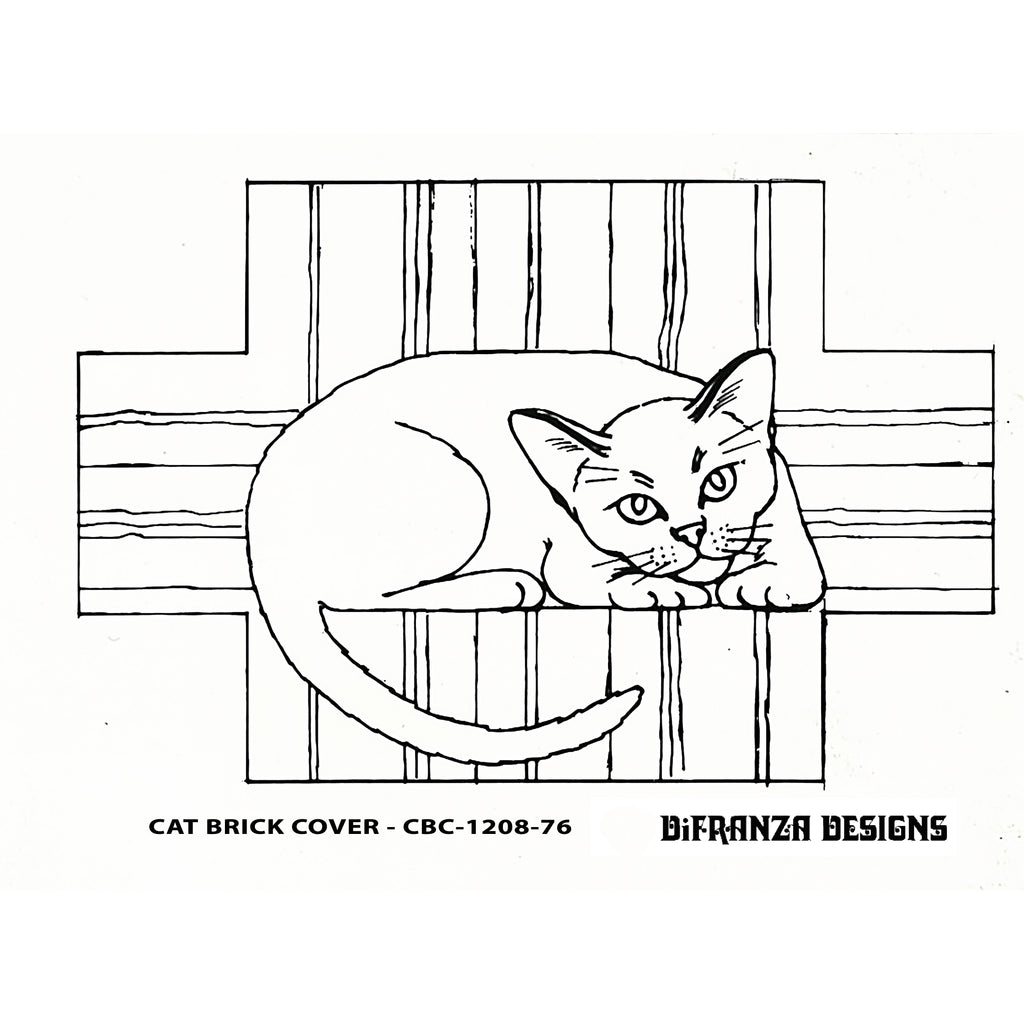 DiFranza Designs - Cat Brick Cover - Rug Hooking Supplies