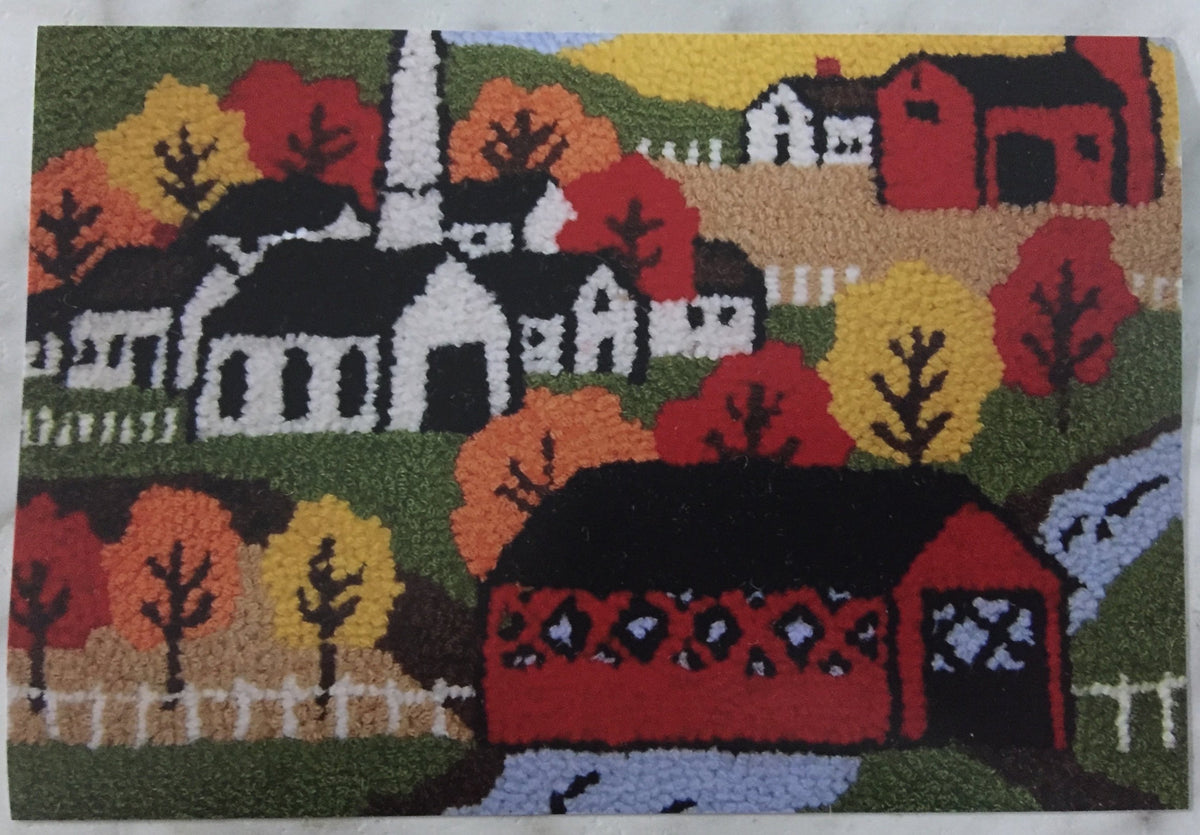 New England Rope Rug Kit - New England Autumn – Green Mountain Hooked Rugs