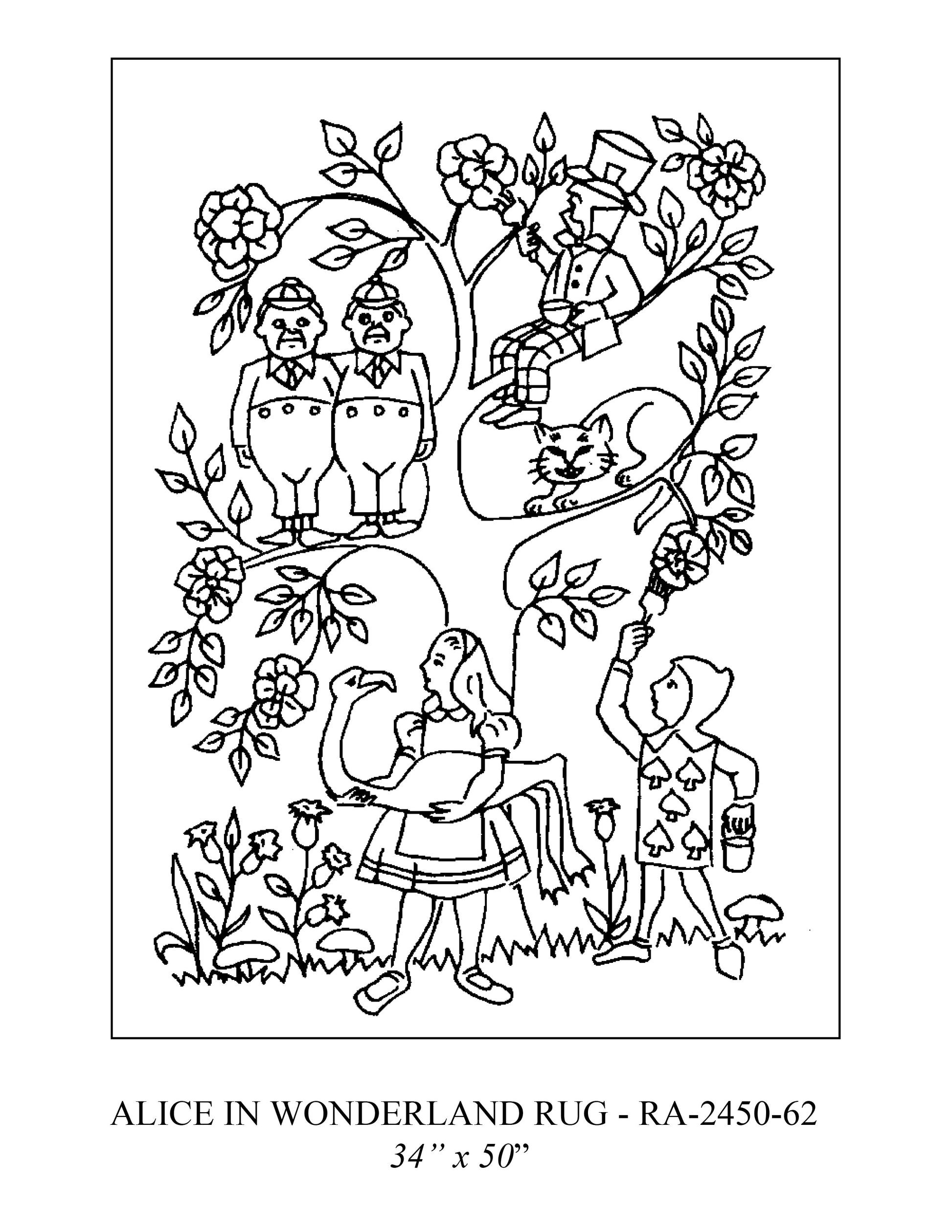 DiFranza Designs - Alice in Wonderland - Rug Hooking Supplies