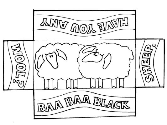 DiFranza Designs - Black Sheep Brick Cover - Rug Hooking Supplies