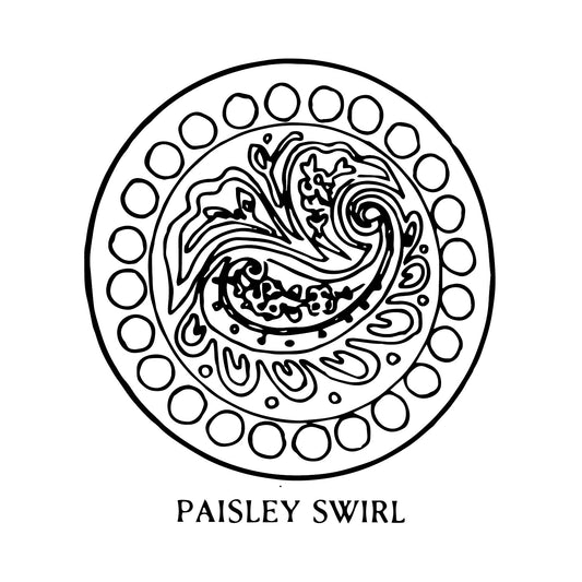DiFranza Designs - Paisley Swirl Chair Seat - Rug Hooking Supplies