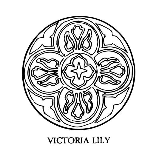 DiFranza Designs - Victoria Lily Chair Seat - Rug Hooking Supplies