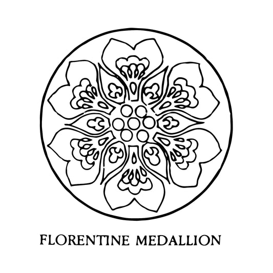 DiFranza Designs - Florentine Medallion Chair Seat - Rug Hooking Supplies