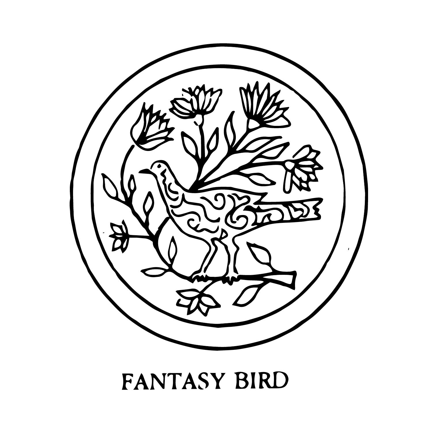 DiFranza Designs - Fantasy Bird Chair Seat - Rug Hooking Supplies