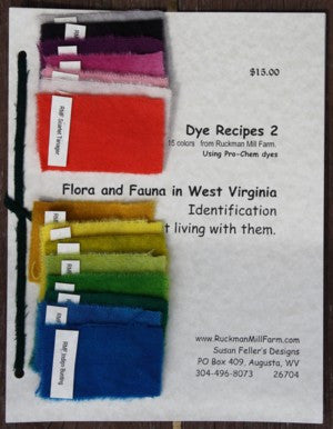 Ruckman Mill Farm - Dye Recipes 2 - Flora and Fauna in West Virginia - Rug Hooking Supplies