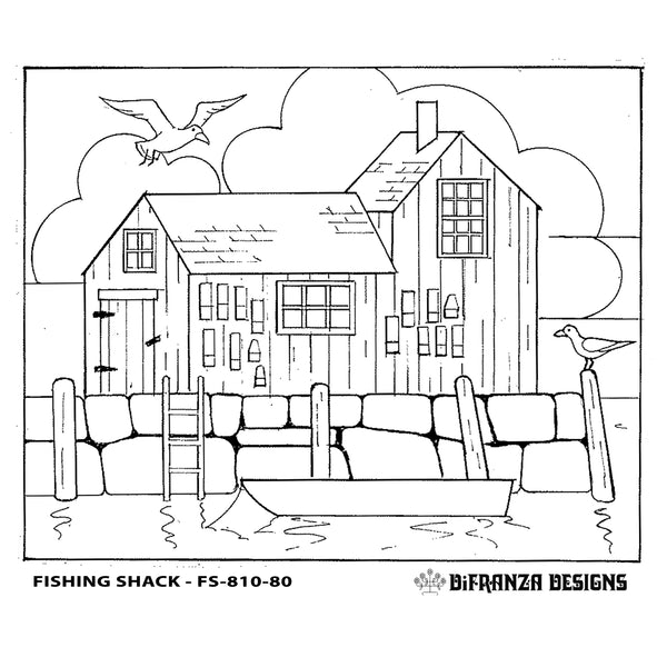 DiFranza Designs - Fishing Shack - Rug Hooking Supplies