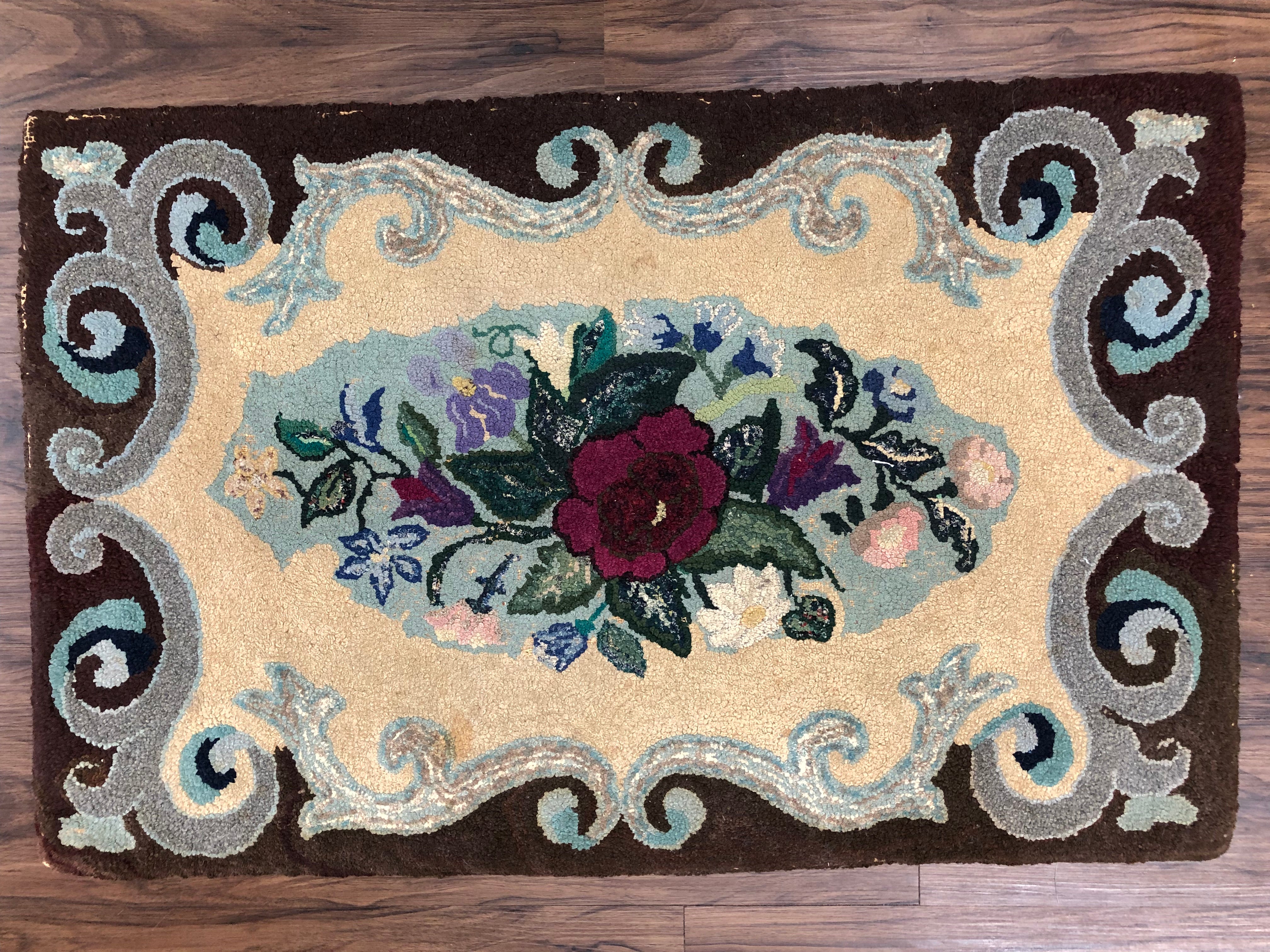 1985 Strawberry Shortcake Vintage Handmade Latch Hook Rug