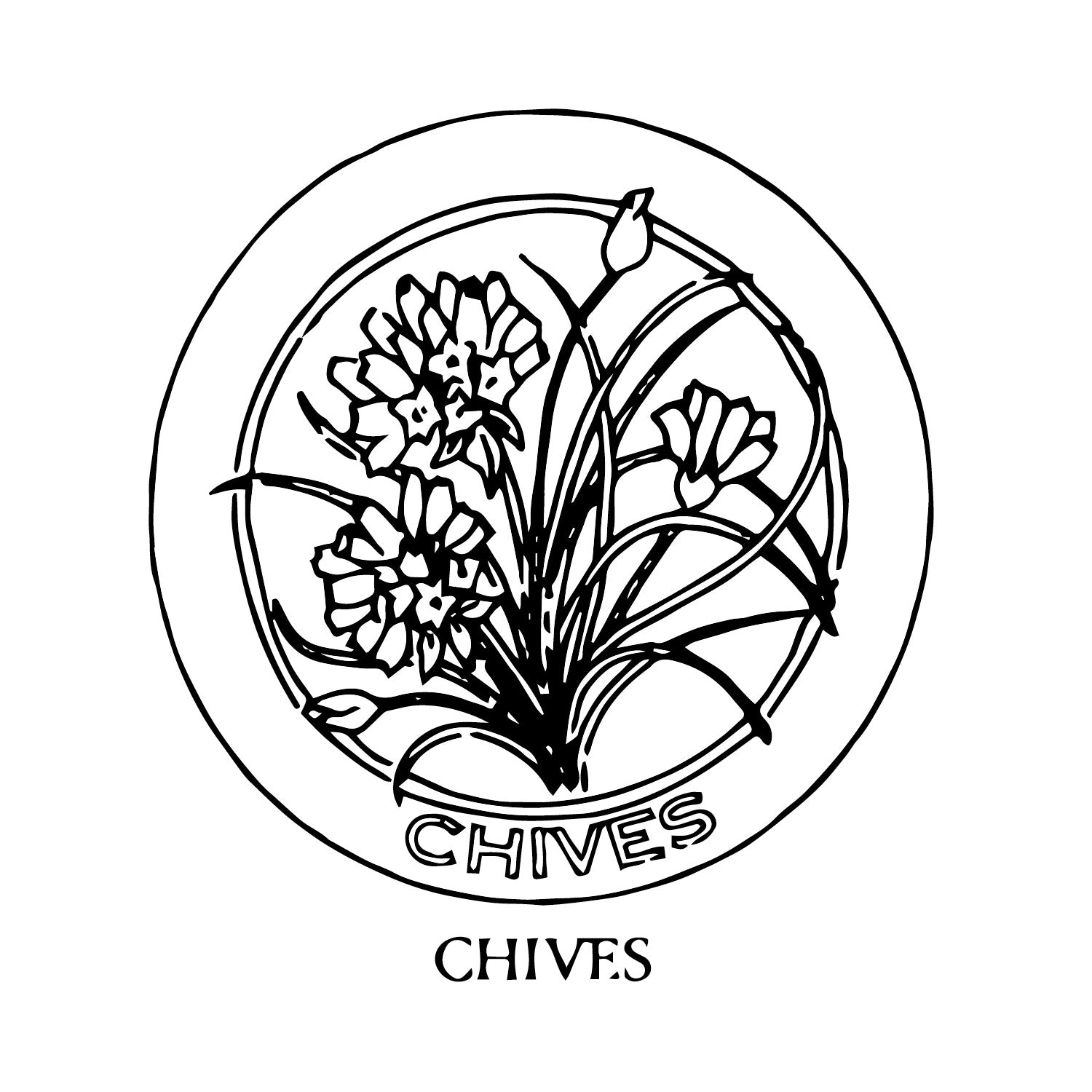 DiFranza Designs - Chives Herb Chair Seat - Rug Hooking Supplies
