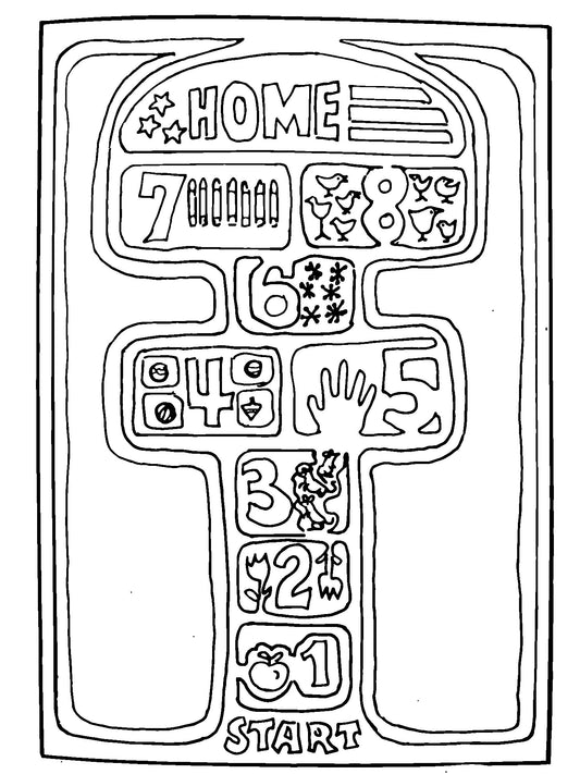 DiFranza Designs - Hopscotch I Rug - Rug Hooking Supplies