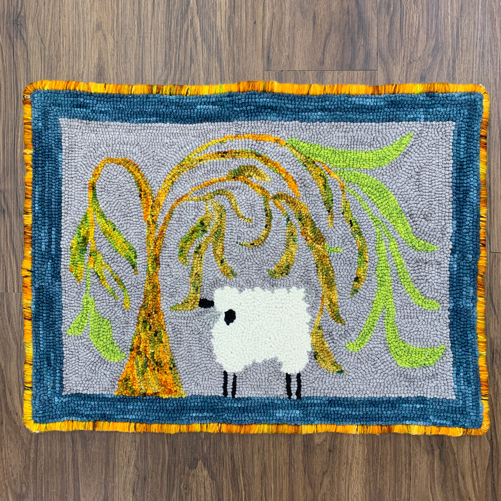 Weeping Willow and Sheep - Rug Hooking Supplies