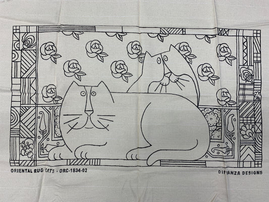 DiFranza Designs - Oriental Rug Cats - Rug Hooking Supplies
