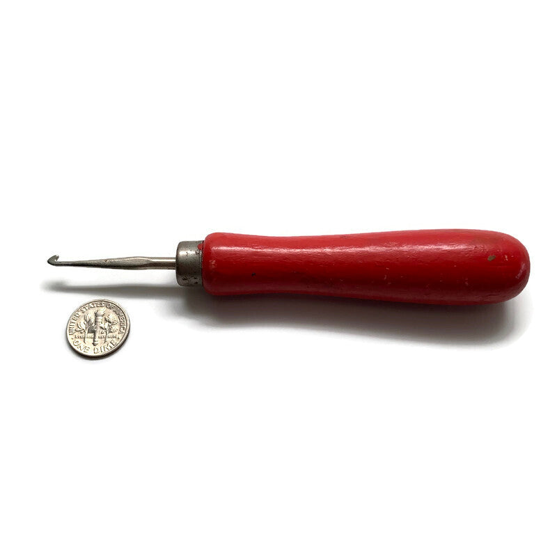 Red Handle Hook - Medium Straight Shaft