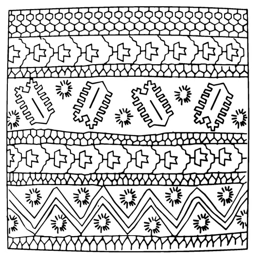 DiFranza Designs - Indian Border - Rug Hooking Supplies